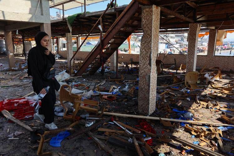 Attacco all'internet café di Gaza - (Afp)