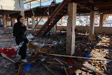 Attacco all'internet café di Gaza - (Afp)