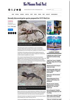 Cambodia: Three New Gecko Species Discovered in Battambang