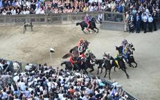 Un'immagne del Palio - (Afp)