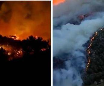 Grecia, Creta in fiamme: maxi incendio vicino a hotel, evacuazioni di mas