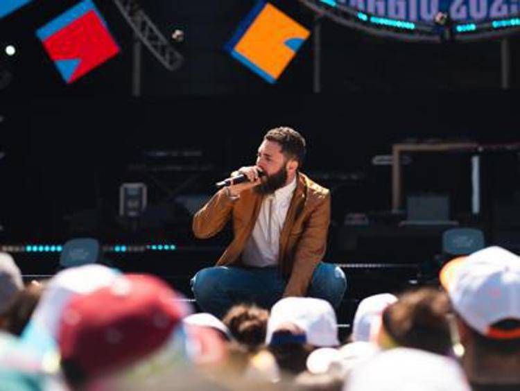 Cyrus durante il Concerto del Primo Maggio di Roma
