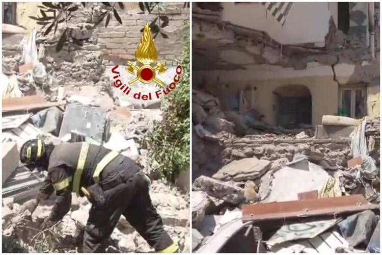 Esplosione palazzina a  - Vigili Del Fuoco