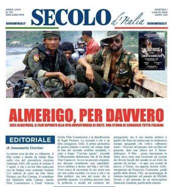 Il 'Secolo d'Italia' dedica uno speciale ad Almerigo Grilz e al film 'Albatross'