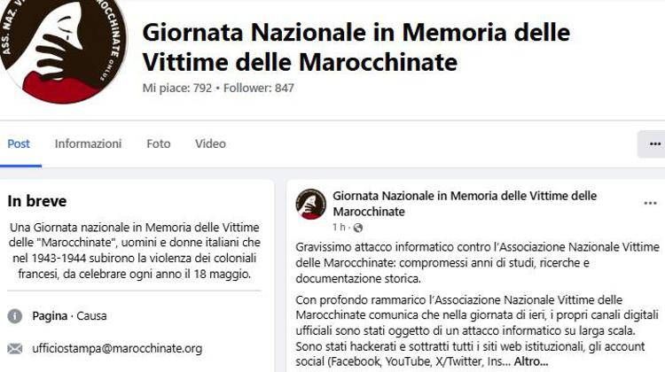 Marocchinate, Associazione nazionale vittime: "Colpiti da attacco informatico, cancellati anni di ricerche"