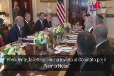 Netanyahu candida Trump al Nobel per la pace: