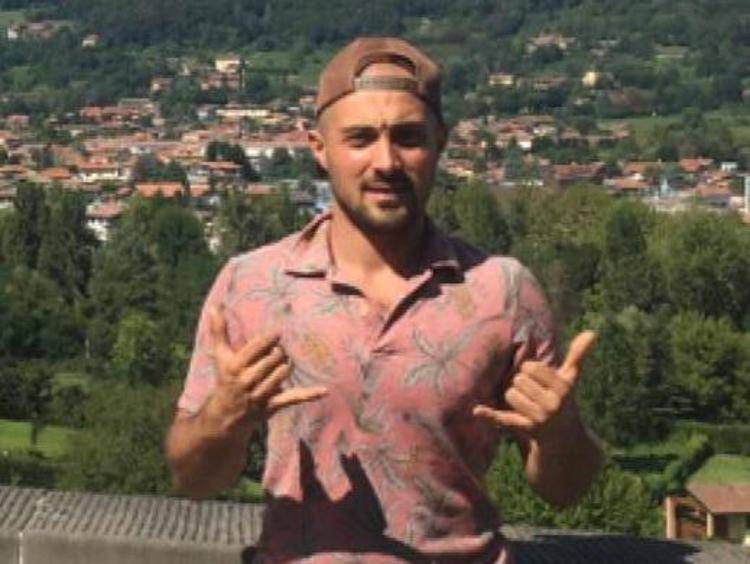 La vittima Andrea Russo dalla sua pagina Facebook