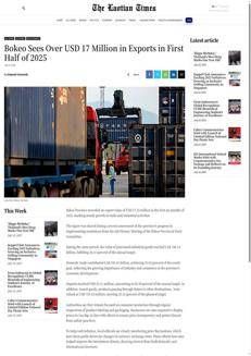 Laos: Bokeo records export value of $17.23 million in the first six months of 2025