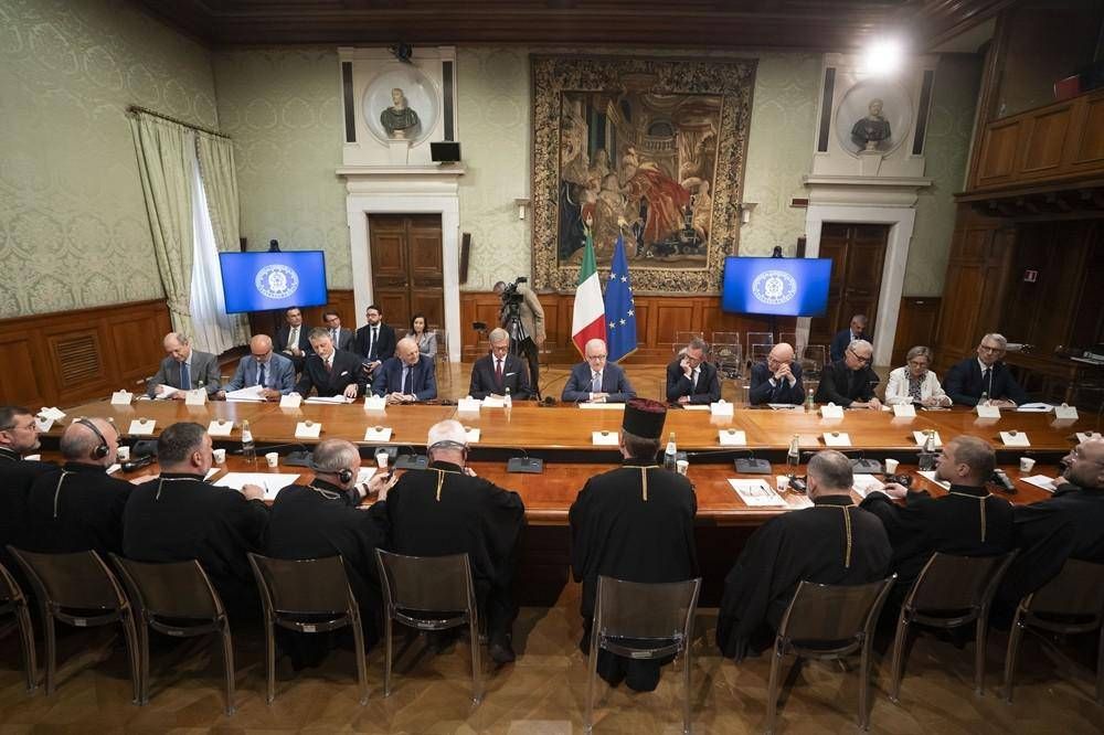 Triennale Milano A Meet Palazzo Chigi Yunan Katolik Kilisesi Delegasyonu Ukraynalı