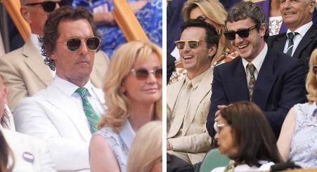 Wimbledon, McConaughey'den Mescal'e. Sinner-Alcaraz için tüm VIP'ler