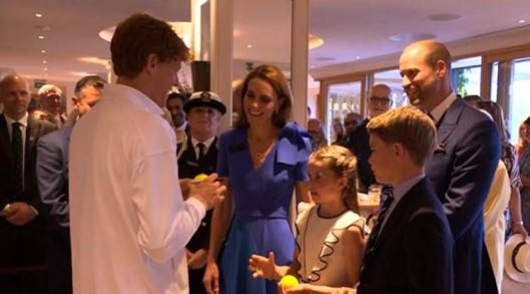 Sinner e il trionfo a Wimbledon, l'incontro con i reali: il regalo per Charlotte e George