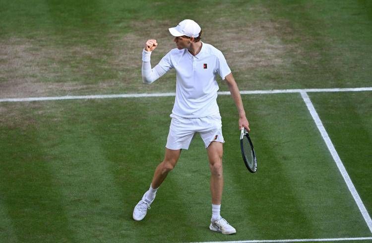 Jannik Sinner a Wimbledon - (Foto Afp)