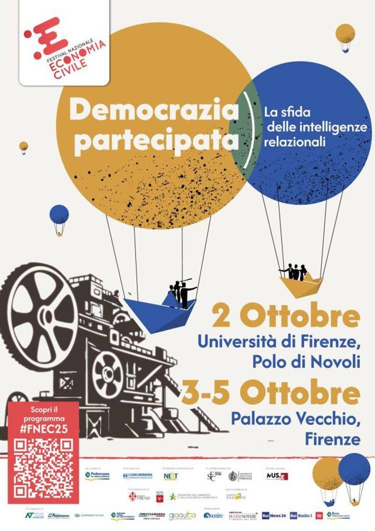 Firenze, dal 2 al 5 ottobre la 7ª edizione del Festival Nazionale dell’Economia Civile
