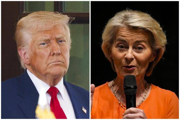 Donald Trump e Ursula von der Leyen - Ipa