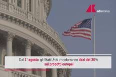 Dazi Usa, dal 1 agosto al 30% per l'Ue: l'annuncio di Trump