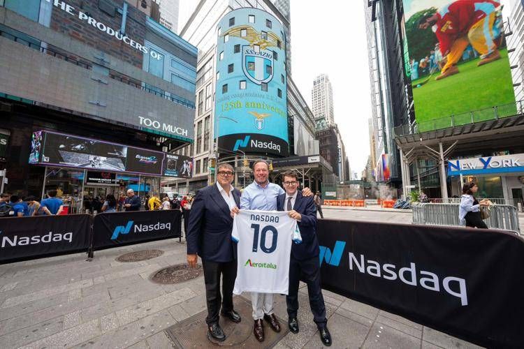 Calcio, Lazio al Nasdaq: tre giorni tra visione internazionale e incontri strategici