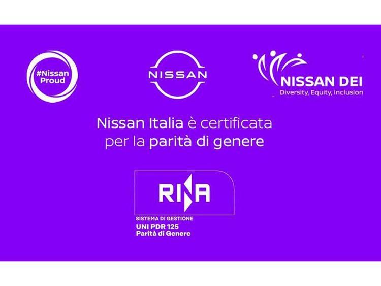 Nissan Italia ottiene la certificazione per la parità di genere