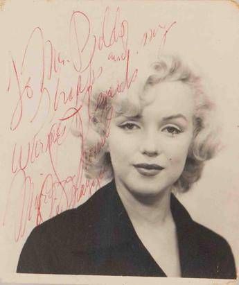 Foto con dedica di Marilyn Monroe venduta per oltre 21mila dollari