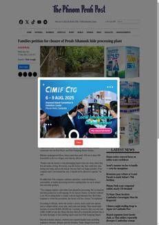 Cambodia: Villagers demand closure of Kubon factory due to pollution