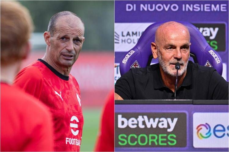 Massimiliano Allegri e Stefano Pioli - Ipa/Fotogramma