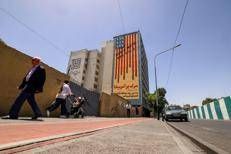 Murales anti Usa a Teheran, Iran - Afp