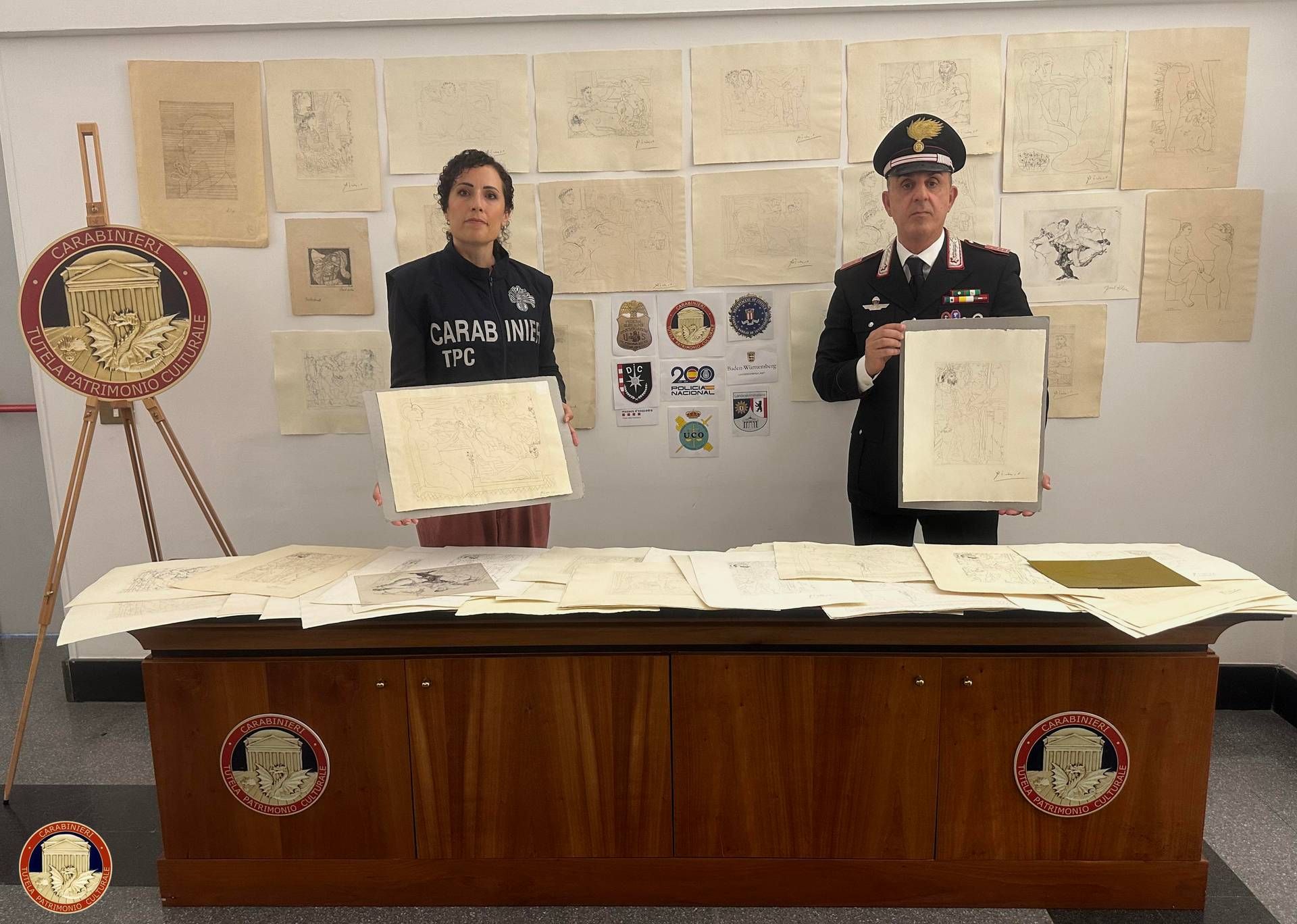 Scoperto traffico internazionale di opere false di Picasso, Munch e Klee