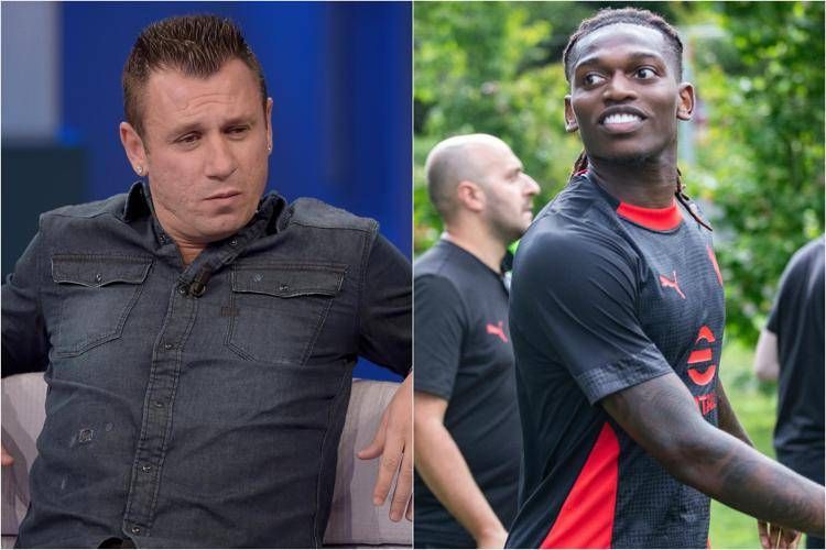 Antonio Cassano e Rafa Leao - Ipa/Fotogramma