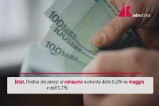 Inflazione, Istat: a giugno sale all'1,7%
