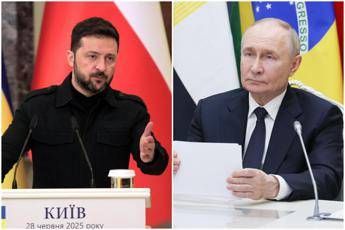 Ucraina-Russia, Zelensky a Putin: 