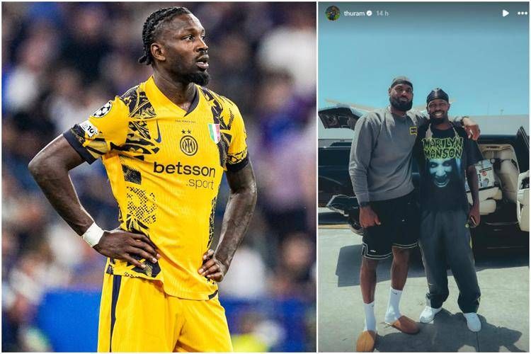 Thuram, vacanze speciali: a Los Angeles con... LeBron James