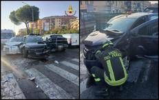 L'incidente, foto dei vigili del fuoco