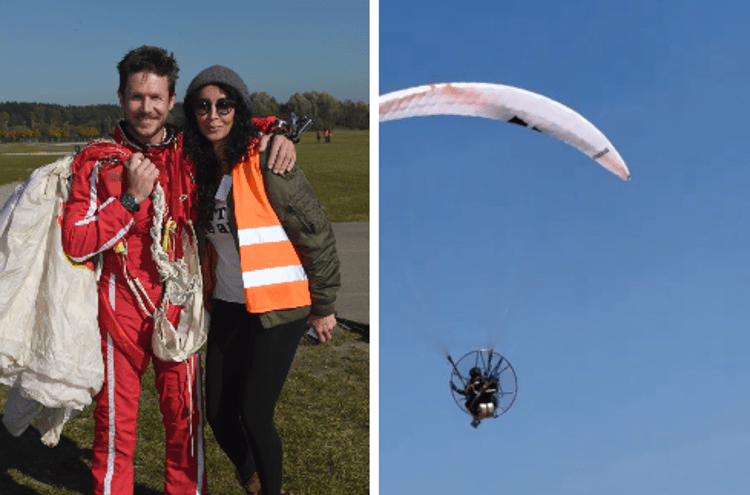 Felix Baumgartner e la compagna Mihaela - Fotogramma/IPA