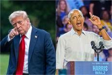 Donald Trump e Barack Obama - Ipa/Fotogramma