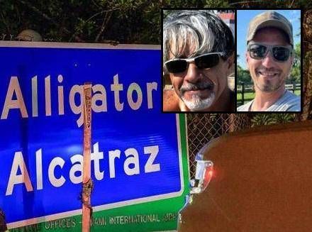 ワニ・アルカトラズは、2人のイタリア人の囚人マイアミに移送されました