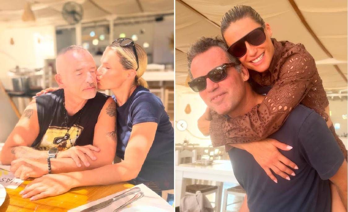 Michelle Hunziker ve Fotoğraflar, Eros Jamazzotti ve Yeni Erkek Arkadaşa Öpücü