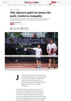Indonesia: Jakarta introduces tax on sports and recreational activities