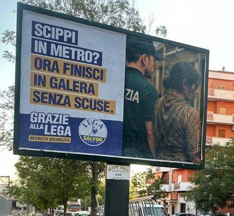 Un manifesto della Lega