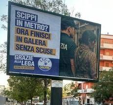 Un manifesto della Lega