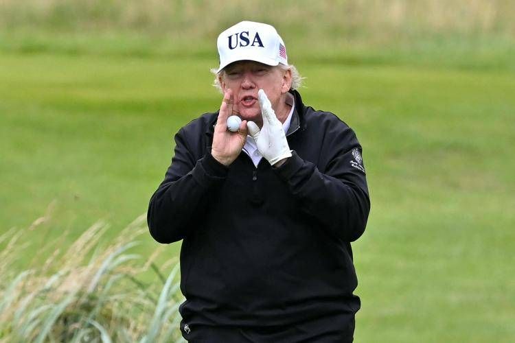 Trump sul campo da golf