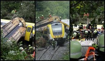 Germania, deraglia treno con un centinaio di passeggeri: 