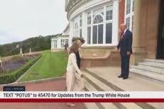 Trump e l'incontro con Starmer, presidente Usa padrone di casa (in Scozia) - Video