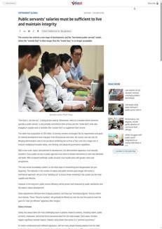 Vietnam: Riforma del servizio pubblico per un apparato più efficiente