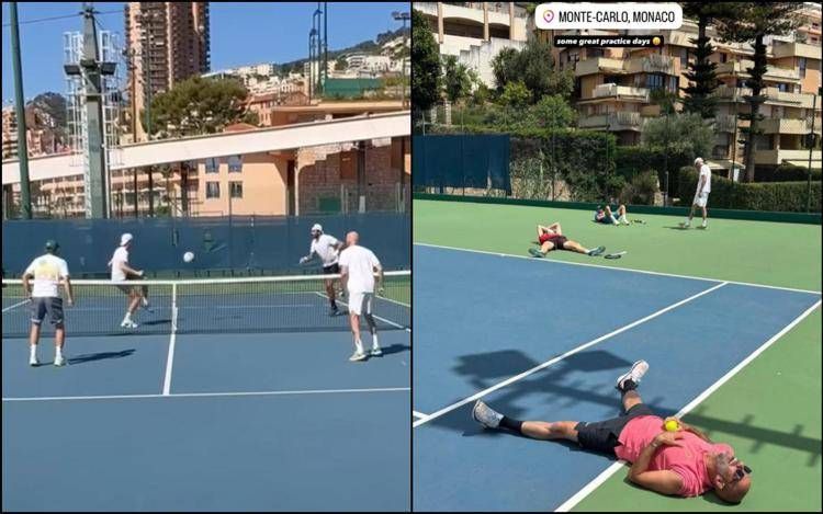 Sinner, allenamenti devastanti (e calcio tennis) a Montecarlo. Jannik prepara gli Us Open con Berrettini
