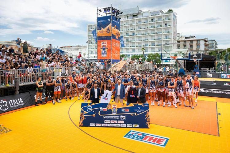 Basket, presentata a Riccione fase finale delle Estathé 3x3 Italia finals