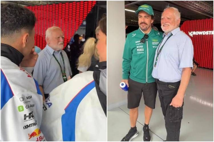 Formula 1, nel paddock spunta... l'uomo-meme: la reazione dei piloti