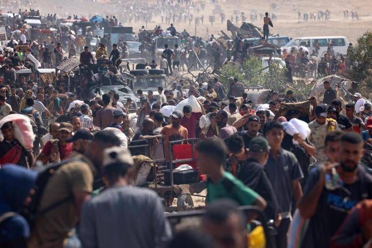 Sfollati a Gaza - Afp