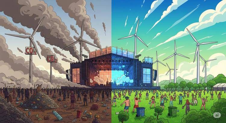 L'ombra ecologica dei grandi eventi: un festival musicale genera fino a 500 tonnellate di CO₂