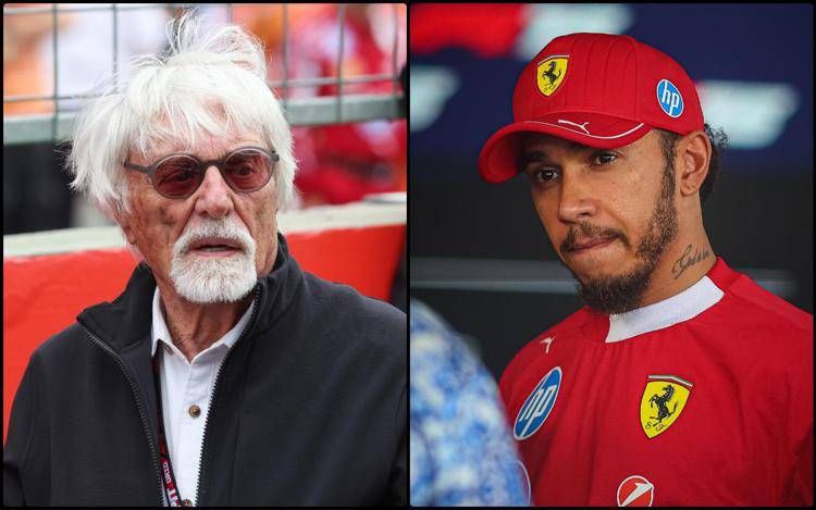 Bernie Ecclestone e Lewis Hamilton - Fotogramma/IPA