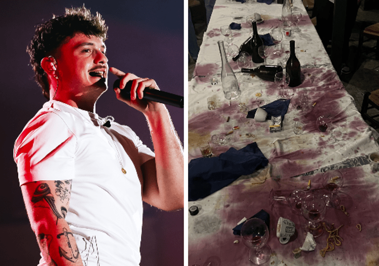 Olly, la cena con gli amici scatena il caos: "Mozziconi di sigaretta e vino rovesciato"