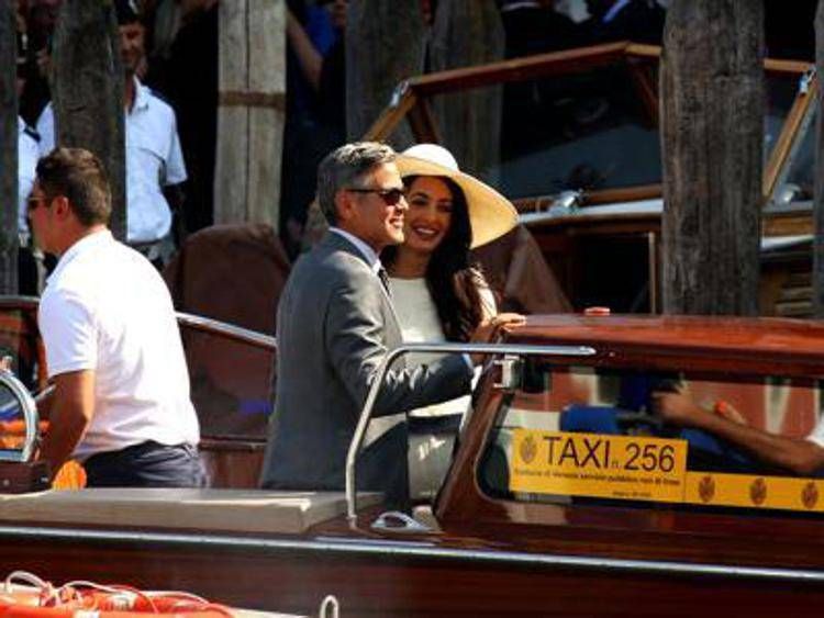 George Clooney e Amal Alamuddin al Lido di Venezia - - Fotogramma/IPA